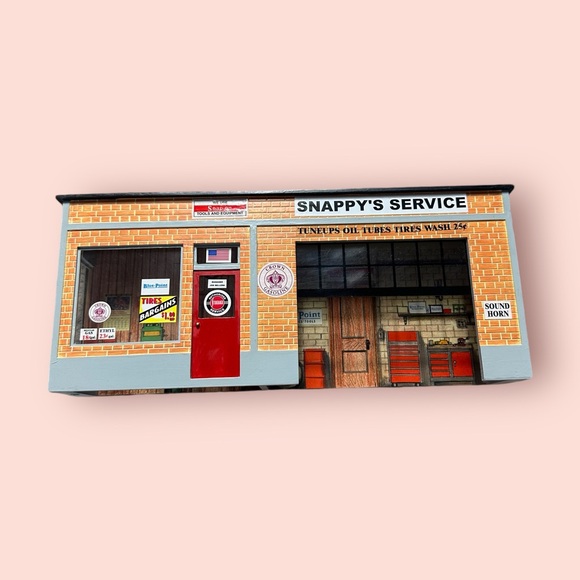 Kids Snappy Service Station Garage Gas Station Toy With Accessories Unique - Picture 2 of 16